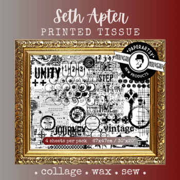 PaperArtsy Printed Tissue Collage Paper: Seth Apter