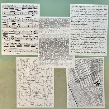 Hero Arts Rub-Ons: Collage Backgrounds 2