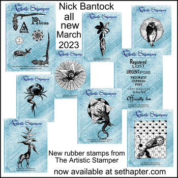 Nick Bantock Cling Rubber Stamp Set: Collection 1