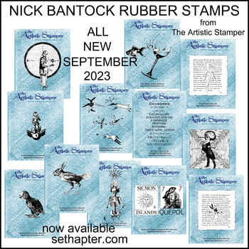Nick Bantock Cling Rubber Stamp Set: Collection 2