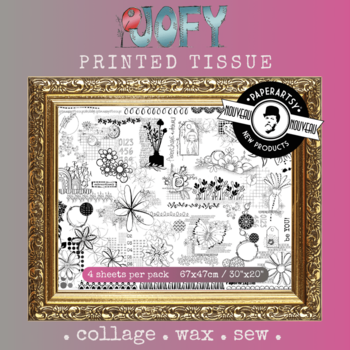 PaperArtsy Printed Tissue Collage Paper: JOFY