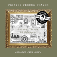 PaperArtsy Printed Tissue Collage Paper: Frames