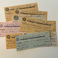 Original Ephemera: 1923-1937 Check Set