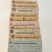 Original Ephemera: 1923-1937 Check Set