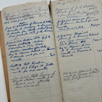 Antique Ledger: 1917