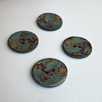 SOLD: Coconut Shell Buttons Set of 4