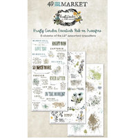 49 and Market Rub-On Set: Krafty Garden