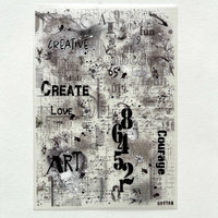 AALL & CREATE Rub-Ons: Lyrical Traces