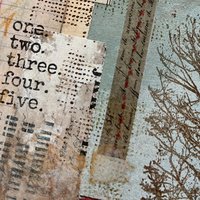 Bare Trees, Grey Lights: Original Mixed Media Art