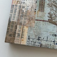 Bare Trees, Grey Lights: Original Mixed Media Art