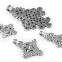 SOLD: Ethiopian Silver Coptic Cross Pendant Set