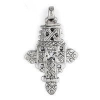 SOLD: Silver Ethiopian Coptic Cross Pendant