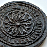 SOLD: Carved Stone Biscuit Mold: 4
