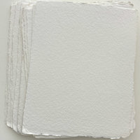 SOLD OUT: French Handmade HEAVYWEIGHT Paper: LARGE Blanc 