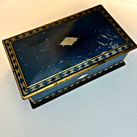 SOLD: Vintage Metal Blue Box