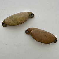 SOLD: Vintage Brass Drawer Pulls: Set of 2