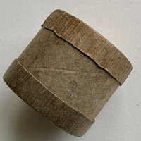 Vintage Brass Fasteners in Round Box