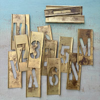 Vintage Brass Stencil Set
