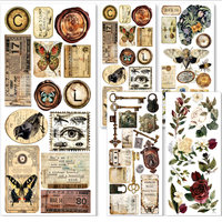 Ciao Bella Adhesive Sheets: Cabinet of Curiosities