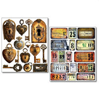 NEW: Ciao Bella Mixed Media Labels: Scratched