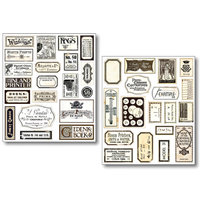 NEW: Ciao Bella Mixed Media Labels: Vintage Scripts