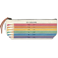 Zippered Pouch Small: Les Couleurs