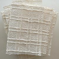French Natural Handmade Paper: Grid