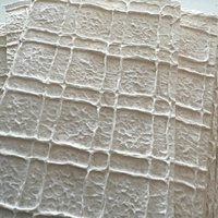 French Natural Handmade Paper: Grid