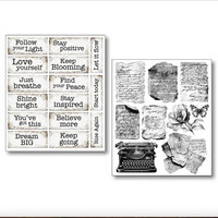 Ciao Bella Transparent Adhesive Sheets: Lithographs