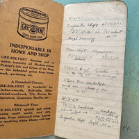 Vintage 1950s Memo Book: Cleans Hands Clean