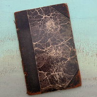 SOLD: Antique Marbled Book Cover #1