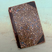 Antique Marbled Book Cover #3