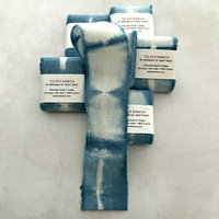 Natural Dyed Cotton Ribbon Set: Indigo
