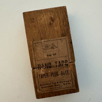 SOLD: Vintage Hand Tap Set in Wooden Box