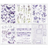 49 and Market  Rub-Ons: Color Swatch Lavender