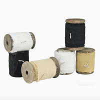 Spooled Sari Underpinnings Cotton Ribbon: Earth