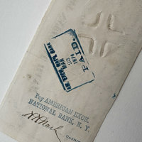 Original Ephemera: 1874 New York Check