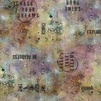 FreeSpirit One Layer Away Fabric ½ Yard+: Affirmations