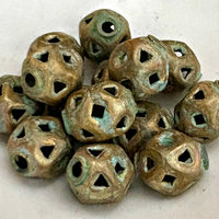 Indian Sheet Brass Patina Beads