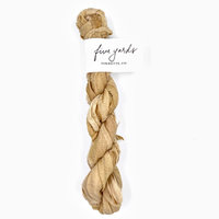 Farmette Plant-Dyed Sari Silk Ribbon: Camel