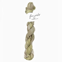 Farmette Plant-Dyed Sari Silk Ribbon: Pear