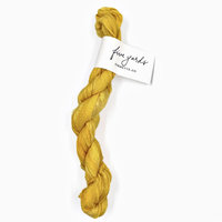 Farmette Plant-Dyed Sari Silk Ribbon: Sunflower