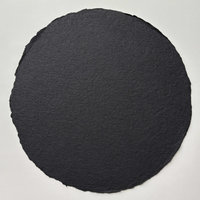 SOLD OUT: French Handmade Paper: Large Disc Noir