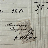 Antique French Ephemera & Receipts: Set of 7