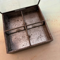 Brass and Leaded Glass Box: Medium