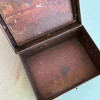 SOLD: Vintage Tin Box with Hinged Lid