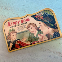 SOLD: 1950s Paper Sewing Needle Books: Happy Home 