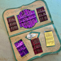 SOLD: 1950s Paper Sewing Needle Books: Happy Home 