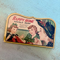 SOLD: 1950s Paper Sewing Needle Books: Happy Home 