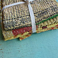 Kantha Stitch Large Scrap Bundle: Harvest 2